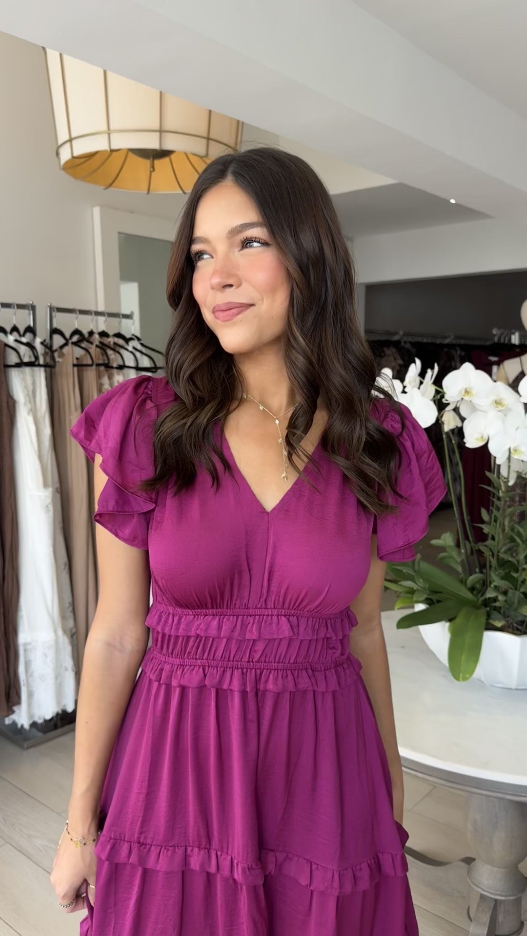 VESTIDO SATIN BUGAMBILIA